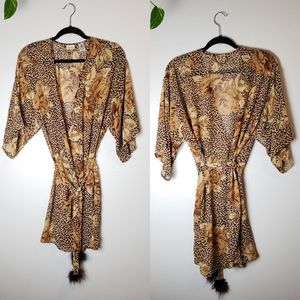 Leopard print Robe